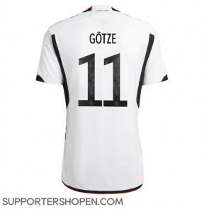Tyskland Mario Gotze #11 Hemma Matchtröja VM 2022 Kortärmad